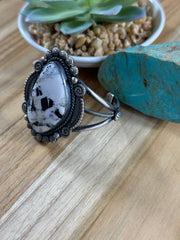 White Buffalo Spiral  Bracelet