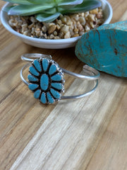 Kingman Turquoise Cluster Cuff