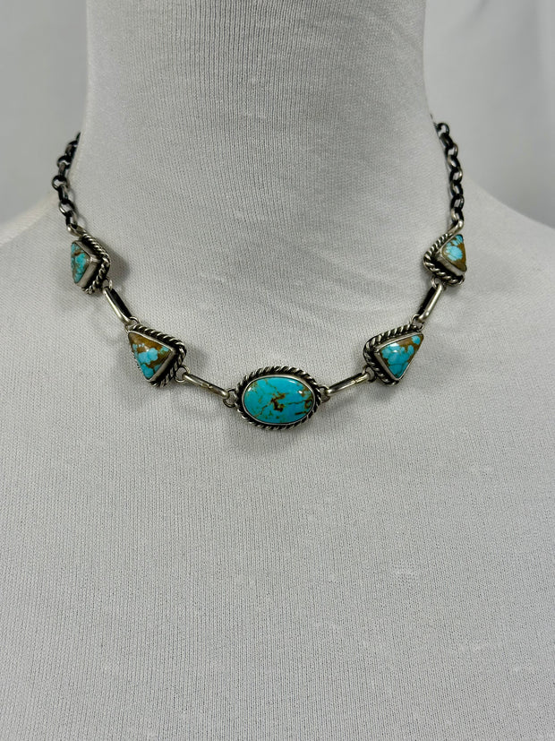 #8 Oval & Triangle Choker Necklace