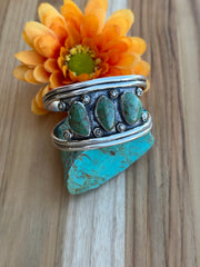 3 Stone Turquoise Cuff