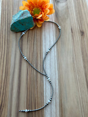 18" Navajo Style Bead and Freshwater Pearl Y-Necklace