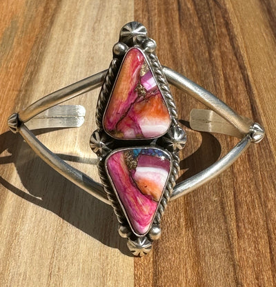 2 Stone Triangle Dahlia Bracelet