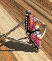 2 Stone Triangle Dahlia Bracelet
