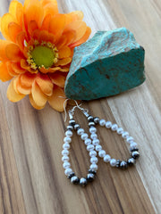 Freshwater Pearl and "Navajo Style" Pearl Earrings