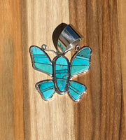 Turquoise Butterfly Pendant