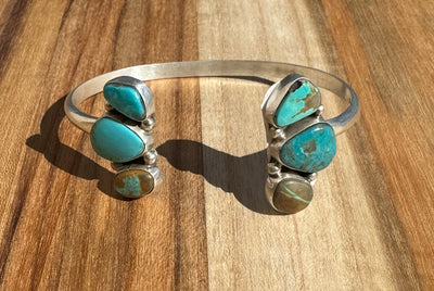 Reverse Turquoise Cuff