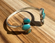 Reverse Turquoise Cuff