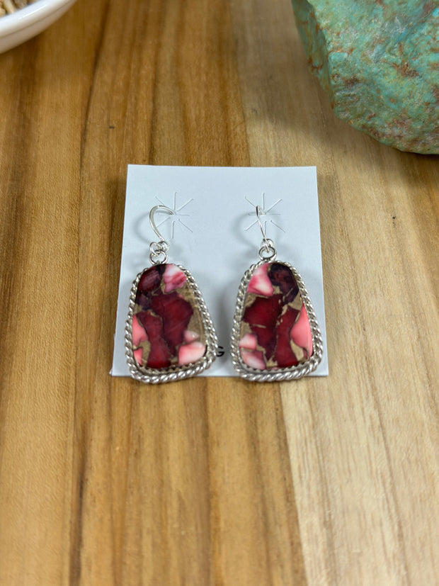 Dahlia Rose Dangle Earrings