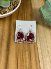 Dahlia Rose Dangle Earrings