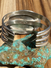 5 Stone Kingman Turquoise Cuff