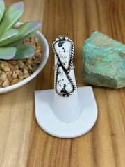 White Buffalo 2 Stone Ring