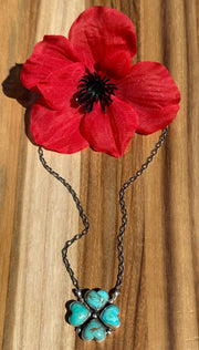 4 Leaf Clover Heart Necklace