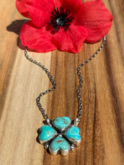 4 Leaf Clover Heart Necklace