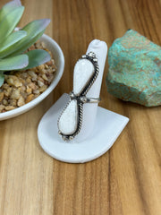 White Buffalo 2 Stone Ring