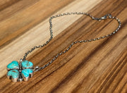 4 Leaf Clover Heart Necklace