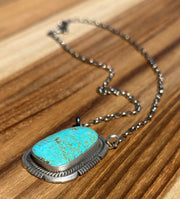 Turquoise Fixed Chain Necklace