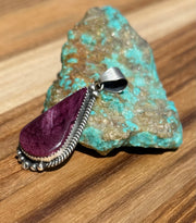 Purple Spiny Teardrop Pendant