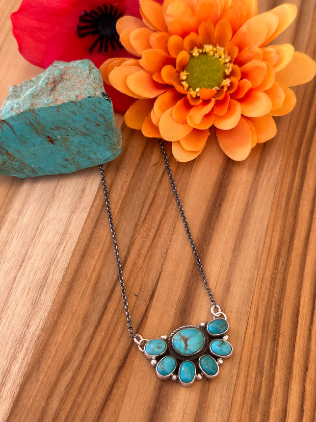 Kingman Cluster Necklace