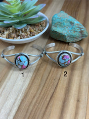 Single Stone Cotton Candy Cuff