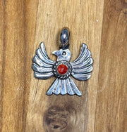 Coral Thunderbird Pendant