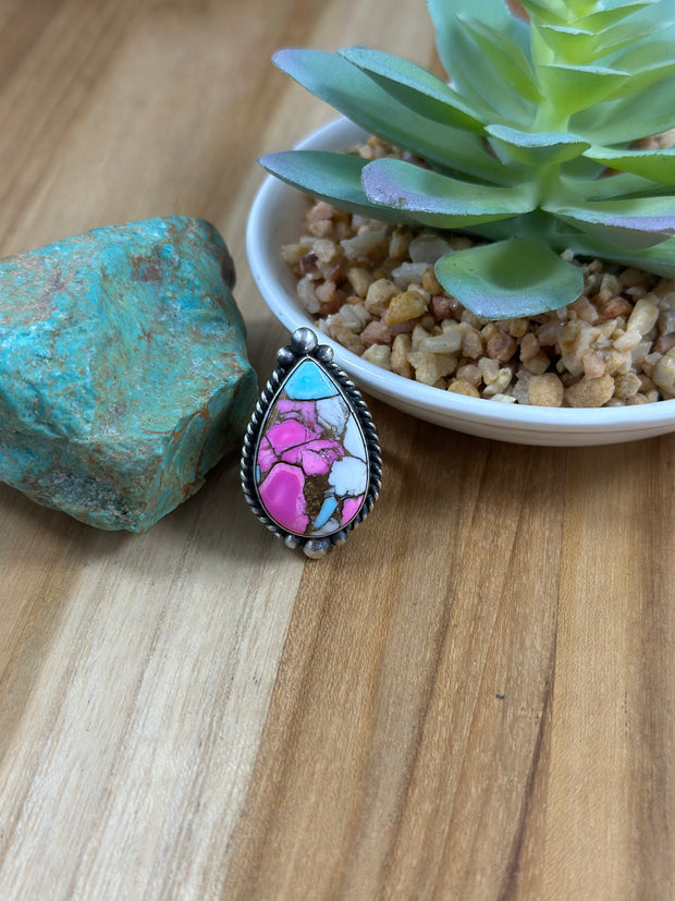 Cotton Candy Tear Drop Rings