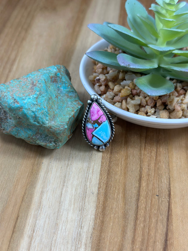 Cotton Candy Tear Drop Rings