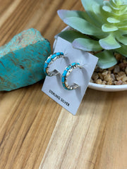 Kingman Zuni Hoop Earring