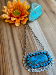 Turquoise Fixed Pendant Necklace