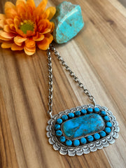 Turquoise Fixed Pendant Necklace