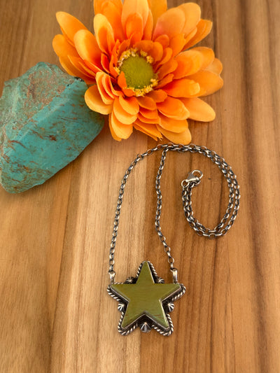 Kingman Turquoise Star Necklace