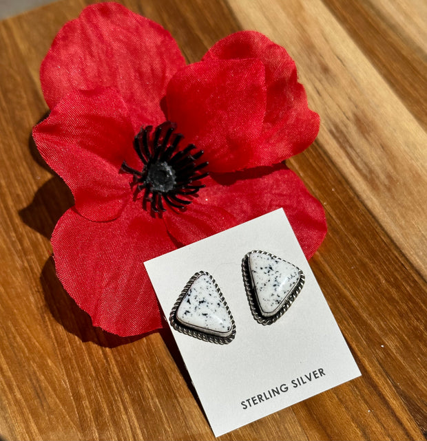 White Buffalo Earrings