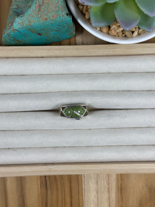 Multi Color Stone Men's Inlay Ring