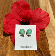 Kingman Turquoise Stud Earrings