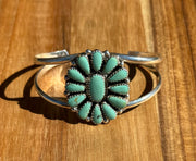 Kingman Turquoise Cluster Cuff