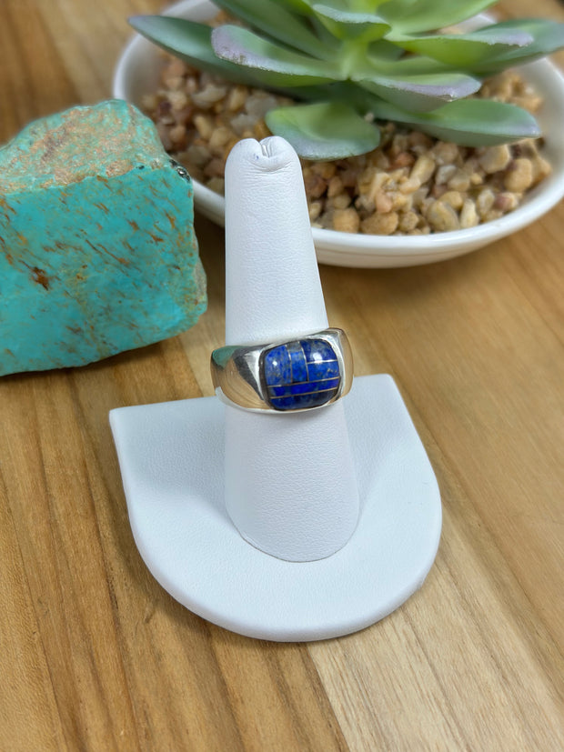 Men's Lapis Inlay Ring
