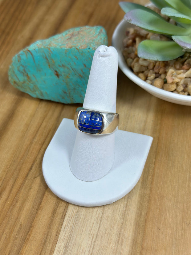 Men's Lapis Inlay Ring