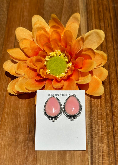 Pink Conch Earrings