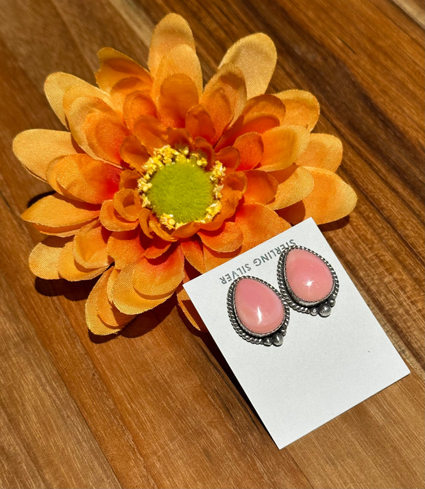Pink Conch Earrings