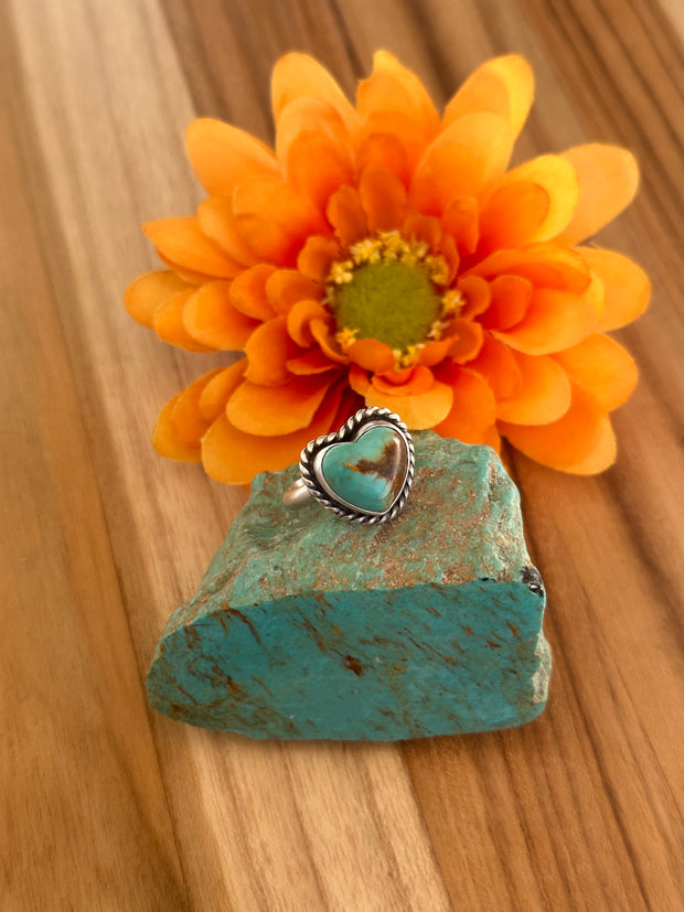 Turquoise Heart Ring