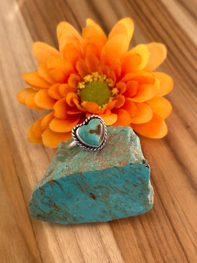 Turquoise Heart Ring