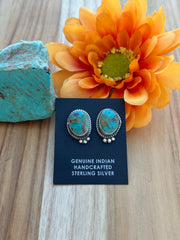 Kingman Turquoise Stud Earrings