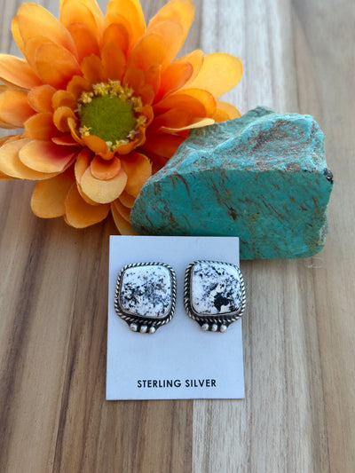 White Buffalo Earrings