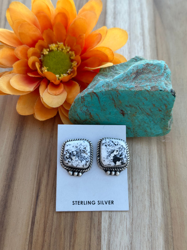 White Buffalo Earrings