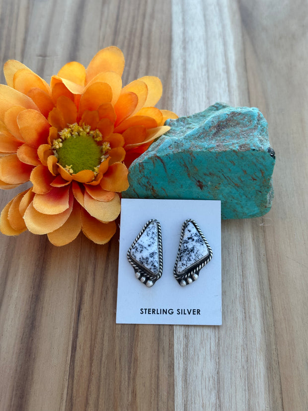 White Buffalo Earrings