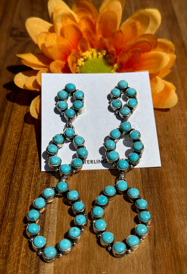 Kingman Turquoise Dangle Earrings