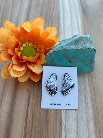 White Buffalo Earrings