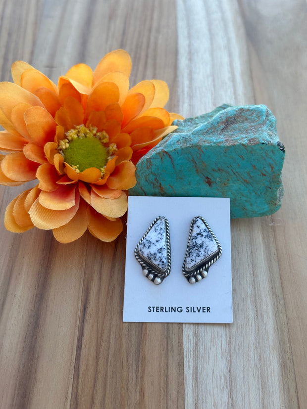 White Buffalo Earrings