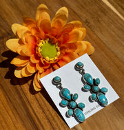 Kingman Turquoise Bow Tie Earrings