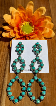 Kingman Turquoise Dangle Earrings