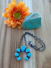 16" Turquoise Cluster Pendent